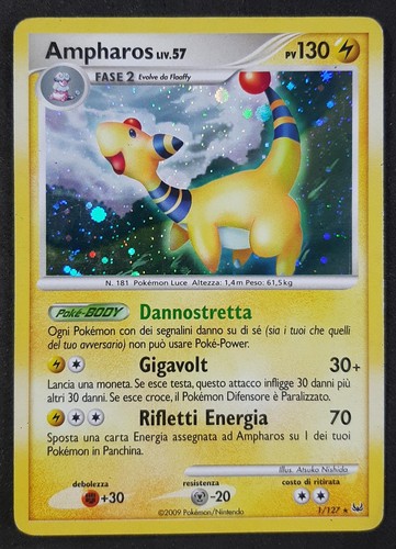 Ampharos liv 127 rara - , 1/127