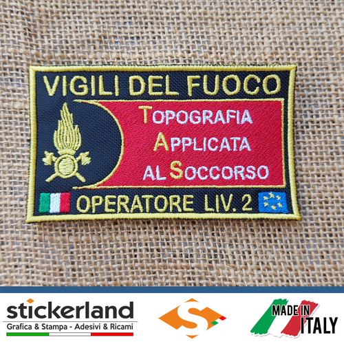 Toppa patch ricamata vigili - toppa,